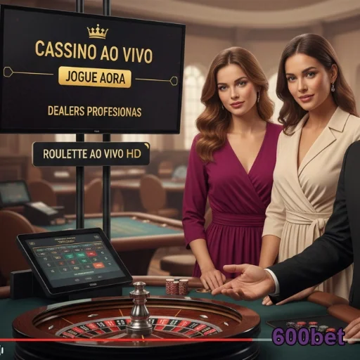 Interface do cassino ao vivo da 600bet com dealers profissionais.