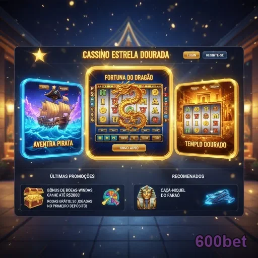 Tela da 600bet focando em acesso a slots e suporte VIP.