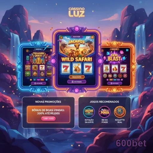 Tela de gerenciamento de conta VIP no 600bet com jogos destacados.