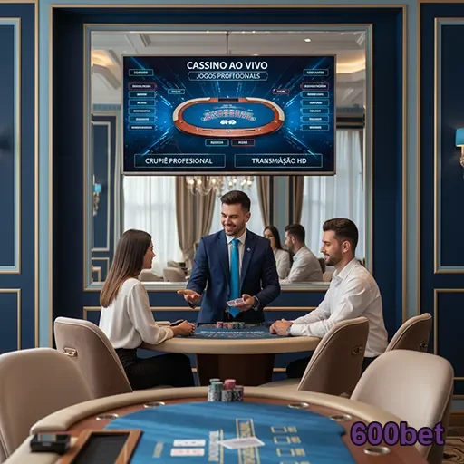 Jogadores interagem em cassino ao vivo da 600bet.