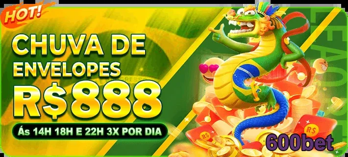 Promoção Chuva de Envelopes com R$888 no 600bet