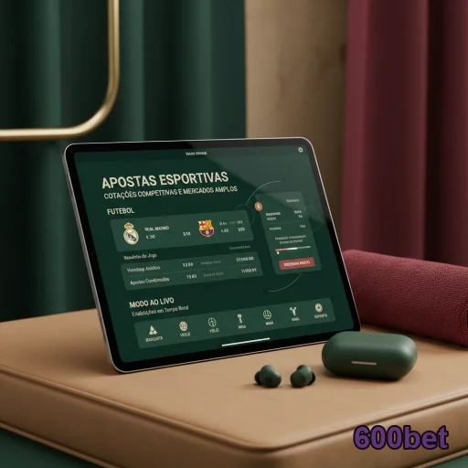 Tela do aplicativo 600bet exibindo apostas esportivas.