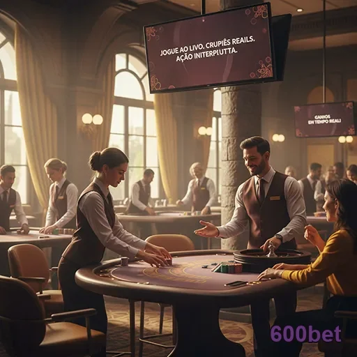 Jogadores interagem em mesa VIP ao vivo no 600bet.