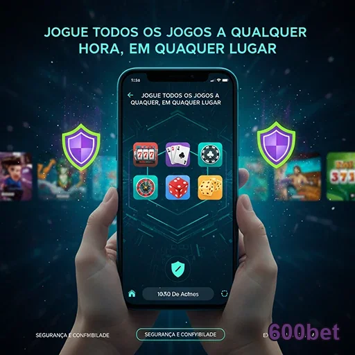 Jogador acessando promoções no 600bet em smartphone.
