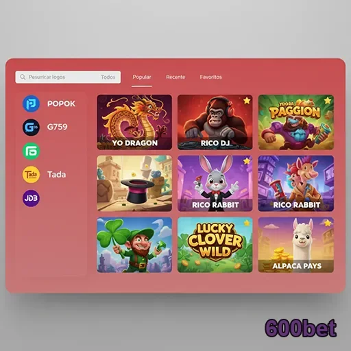 Tela do site 600bet com jogos disponíveis na seção VIP.