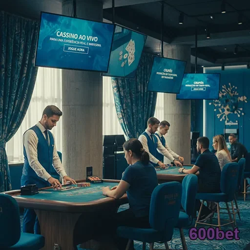 Jogadores em cassino ao vivo na plataforma 600bet.